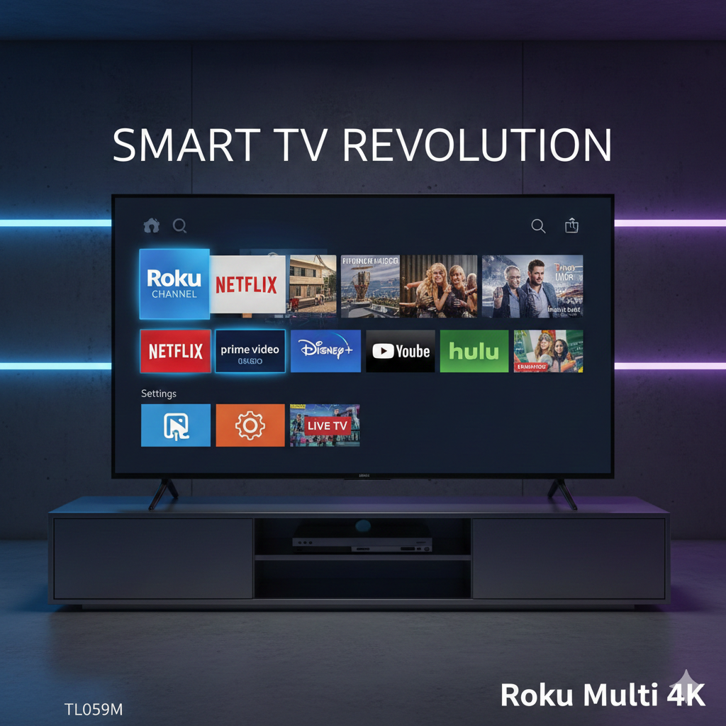 Smart TV 50” Roku 4K TL059M: Simples, Inteligente e Vale a Pena?